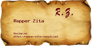 Repper Zita névjegykártya